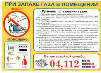 Как действовать при запахе газа!